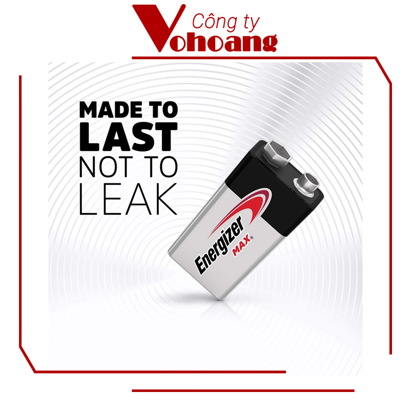 Pin vuông 9V Energizer 522 ALKALINE chính hãng ( Mẫu mới )
