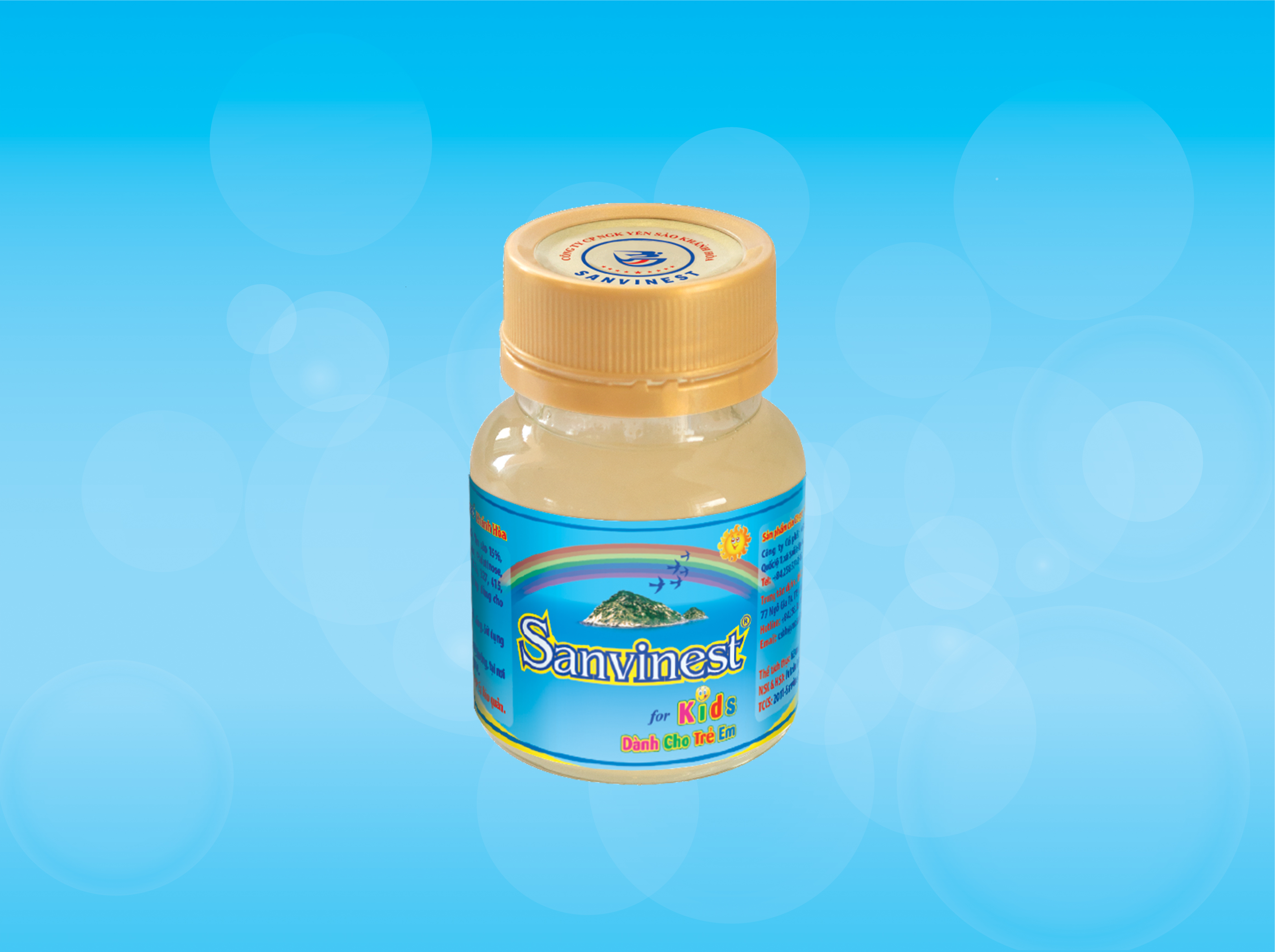 Nước Yến sào Sanvinest Khánh Hòa dành cho trẻ em đóng lọ 62ml - 2011