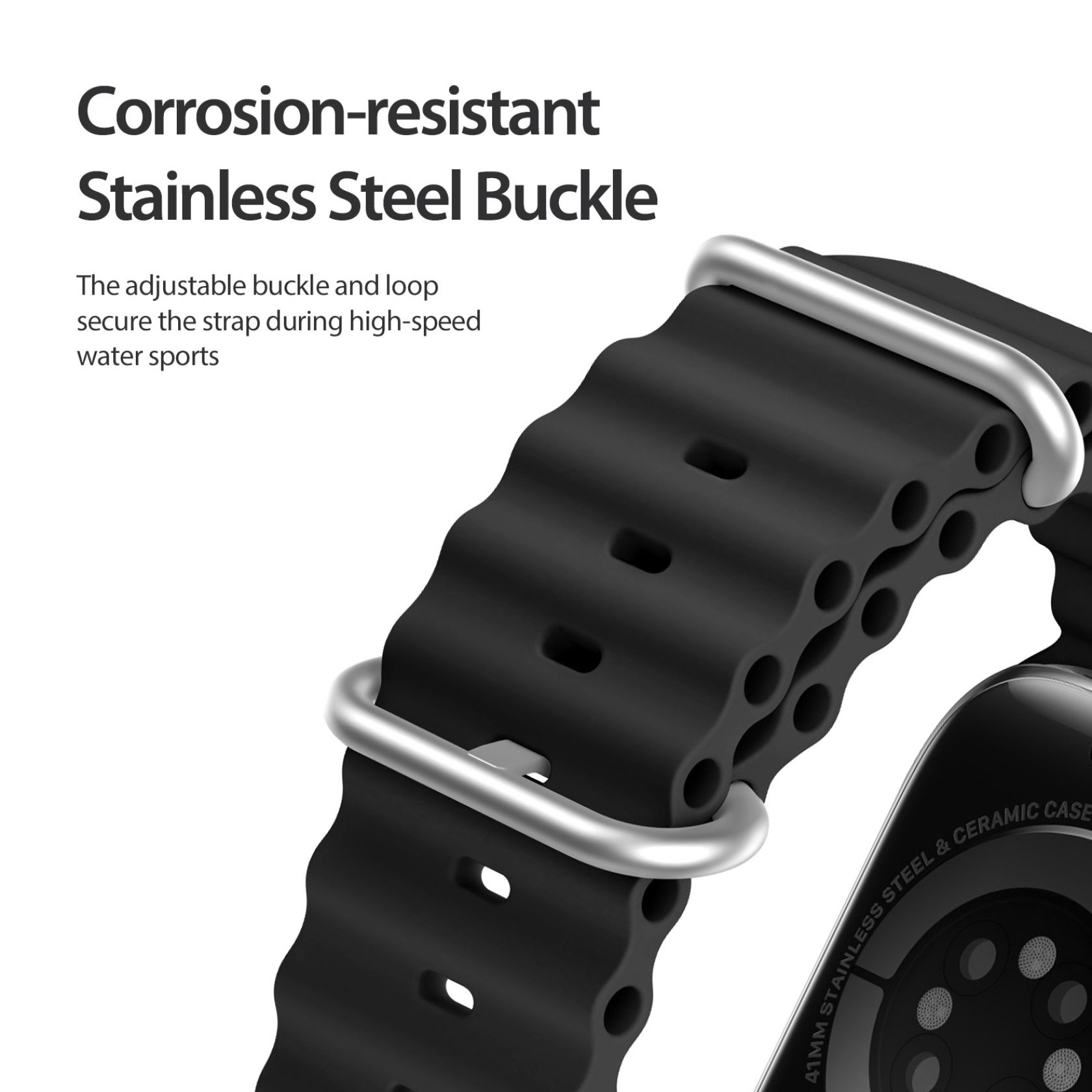 Dây Đeo Silicone Kai.N OceanBand Cho Apple Watch Ultra / Apple Watch Series, Chống Bẩn, Bền Đẹp - HÀNG CHÍNH HÃNG