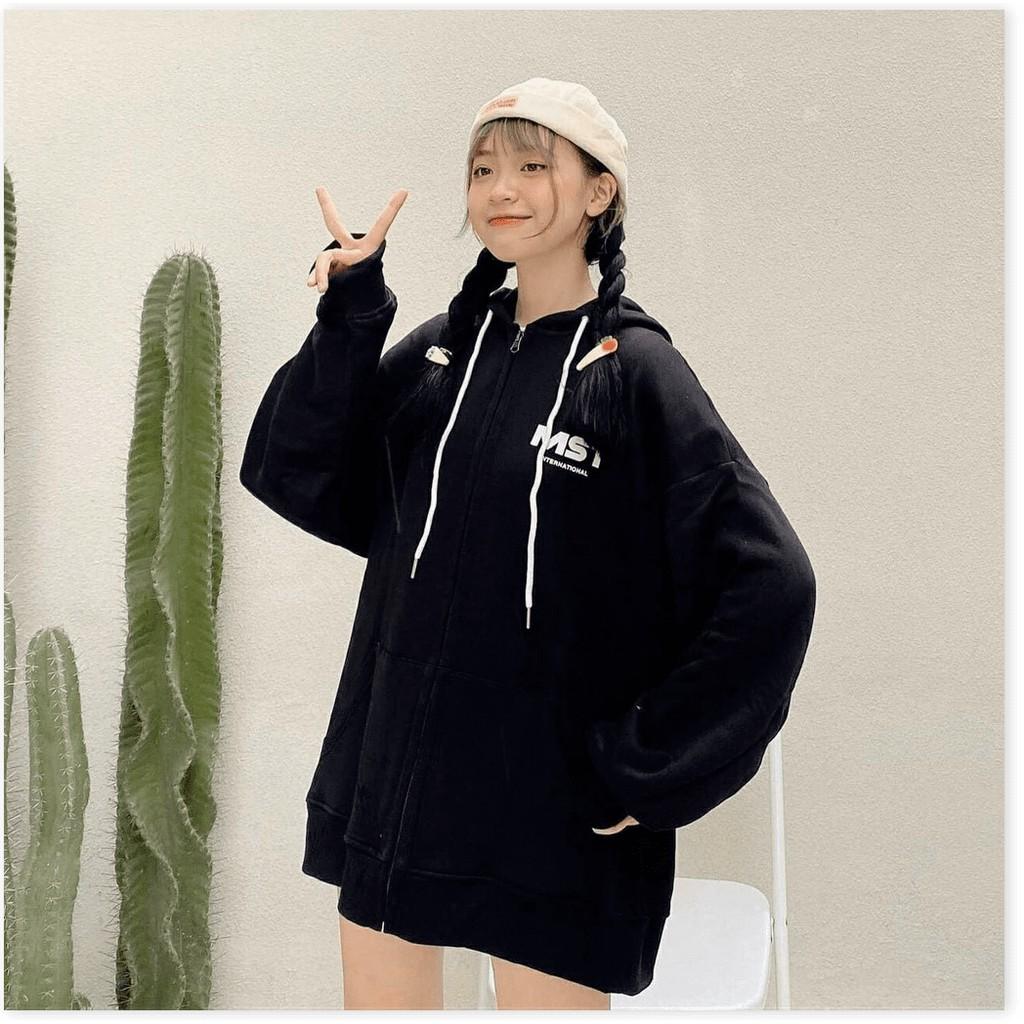 ÁO KHOÁC NỈ HOODIES DÂY KÉO