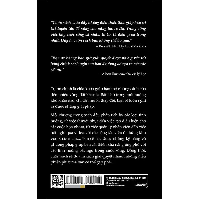 Tự Tin Trong Kinh Doanh - Làm Chủ Kỹ Năng Kinh Doanh Đỉnh Cao - Alice Muir - Chương Ngọc dịch - (bìa mềm)