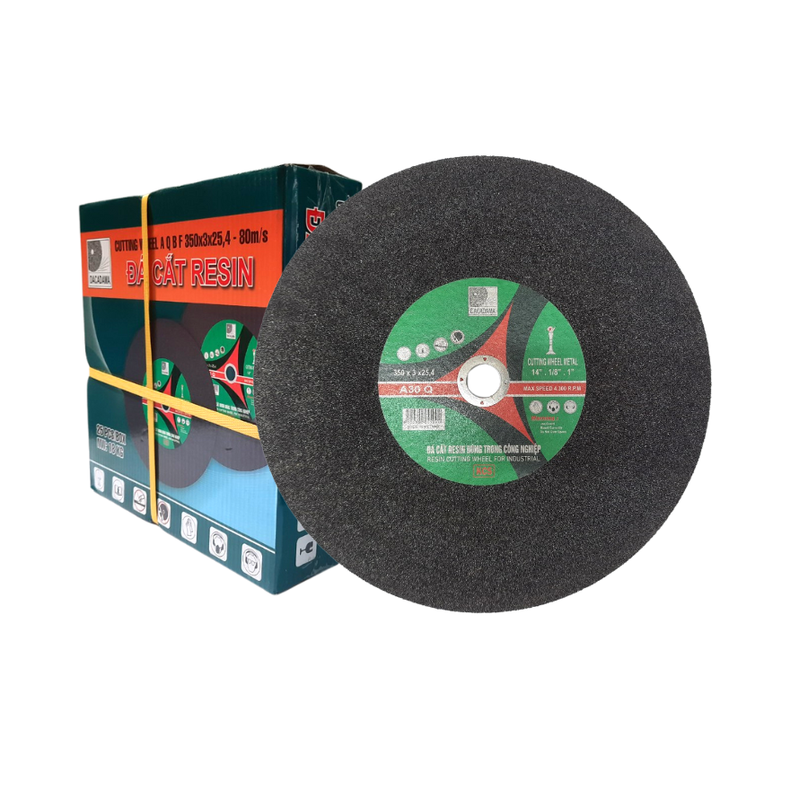 (Combo 5 Viên) Đá Cắt Sắt Resin Đen 300 x 3 x 25.4mm Cắt Sắc Bén, Bền Bỉ, Ít Hao Mòn Và Độ Chính Xác Hoàn Hảo | TOPWIN Official Store