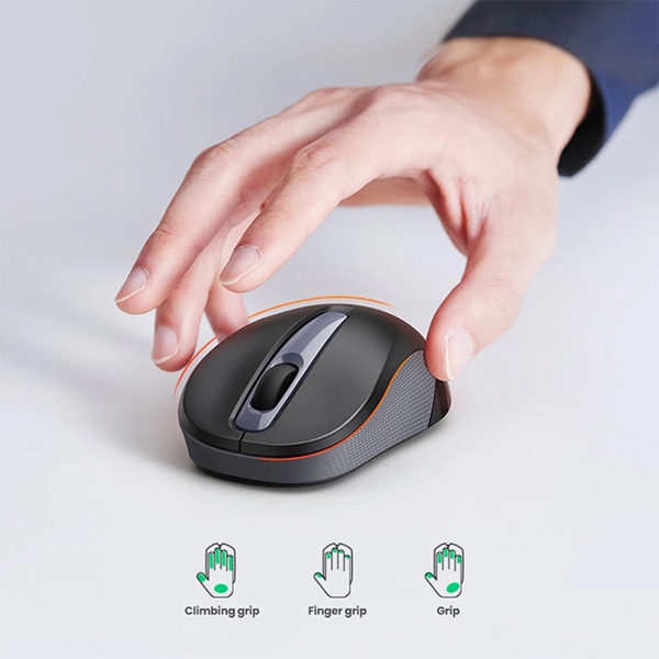 Chuột Không Dây Ugreen 90371-2400DPI 2.4G Loại Silent, Có Kèm PIN AA Nhẹ, Chắc, Bền, Không Delay Khi Sử Dụng Hàng Chính Hãng