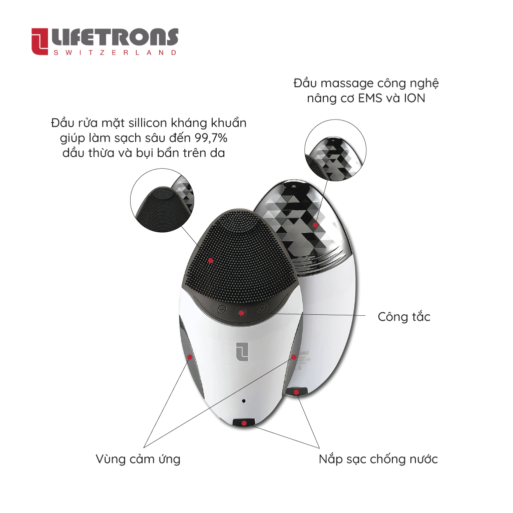 Máy rửa mặt và nâng cơ Lifetrons CMD100