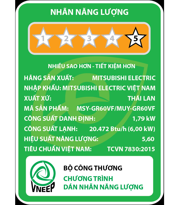 Máy Lạnh Mitsubishi Electric Inverter 2.5 HP MSY-GR60VF - Hàng chính hãng (chỉ giao HCM)