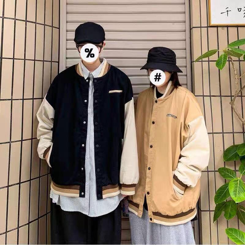 Áo khoác bomber unisex form rộng Wanstop nam nữ ulzzang