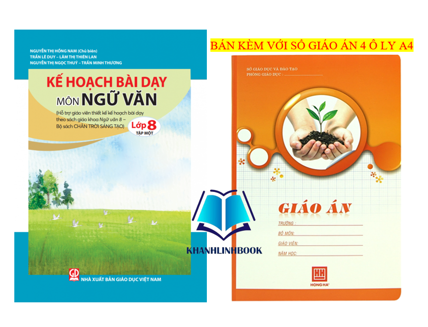 Sách - Combo 2 cuốn Kế hoạch bài dạy môn Ngữ văn lớp 8