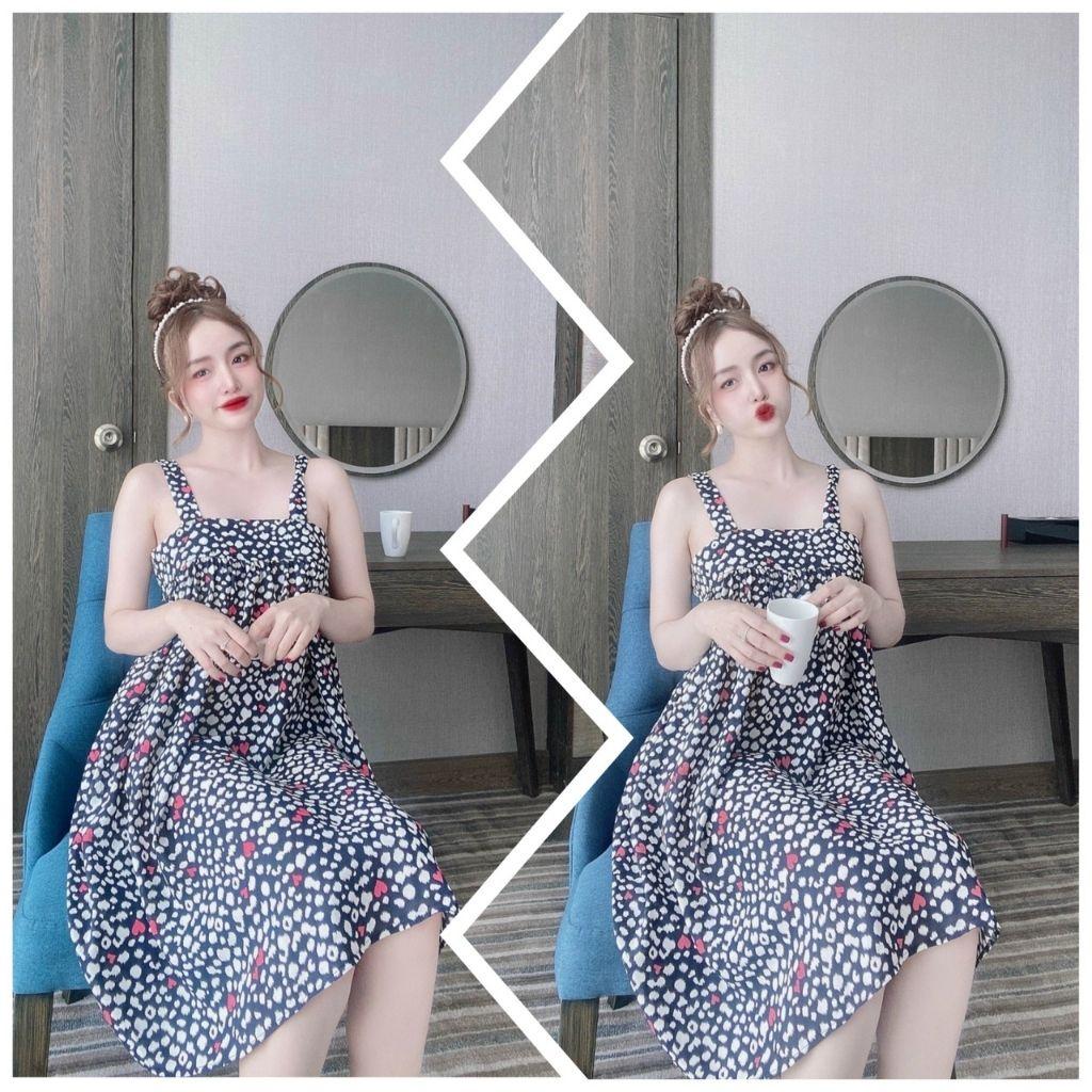 Váy ngủ sexy BIGSIZE ️FREE SHIP️ Đầm ngủ sexy lụa Mango Chất Siêu Mát Dáng Siêu Xinh &lt;75kg