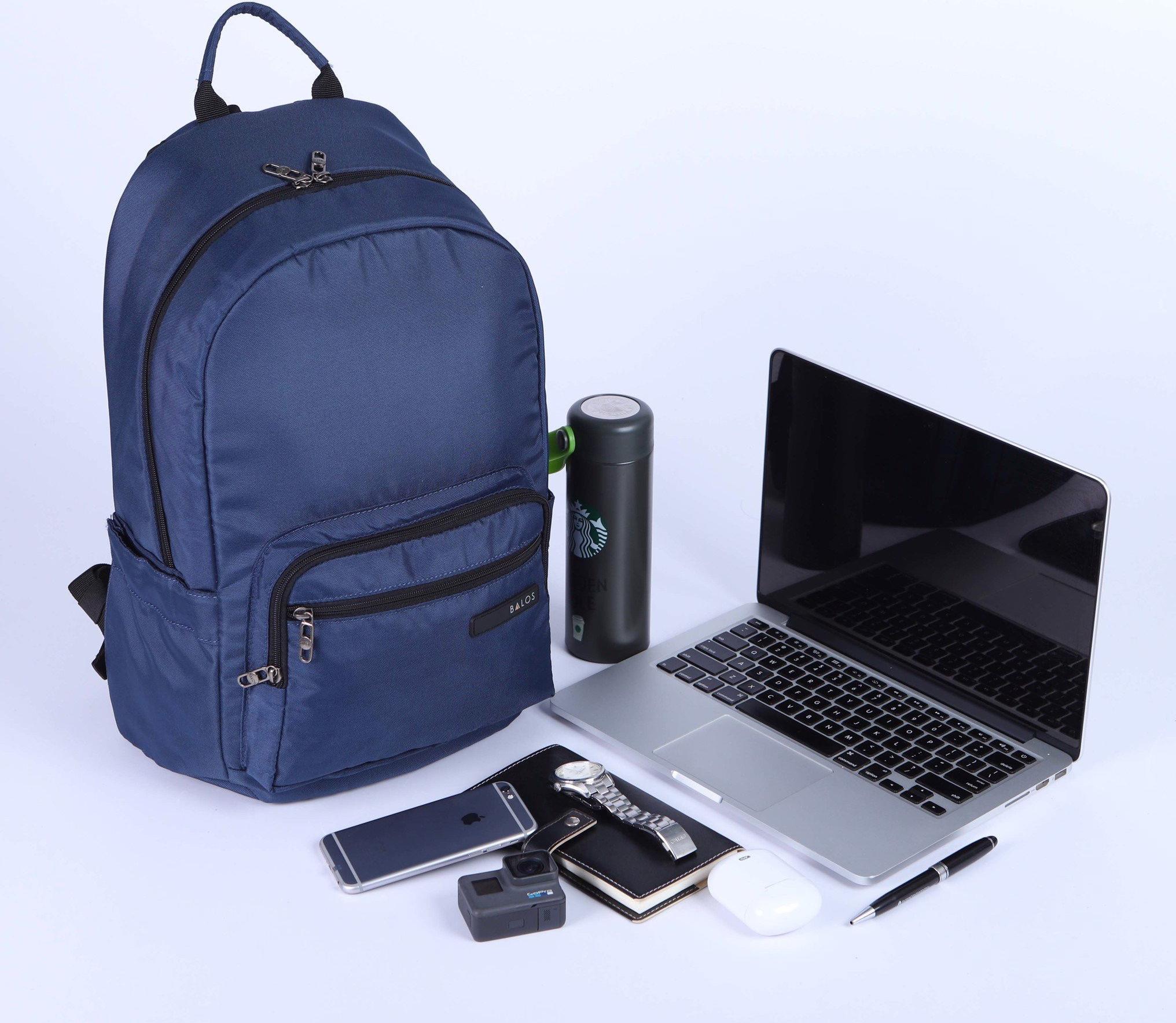 Balo Laptop Thời Trang Balos FLASH - Navy 14Inch