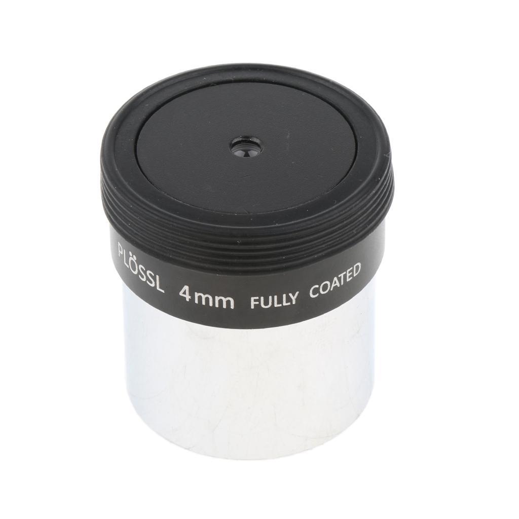 4mm 1.25inch Plossl Telescope Eyepiece Lens - 4-element Plossl Design - Threaded for Standard 1.25inch Astronomy Filters