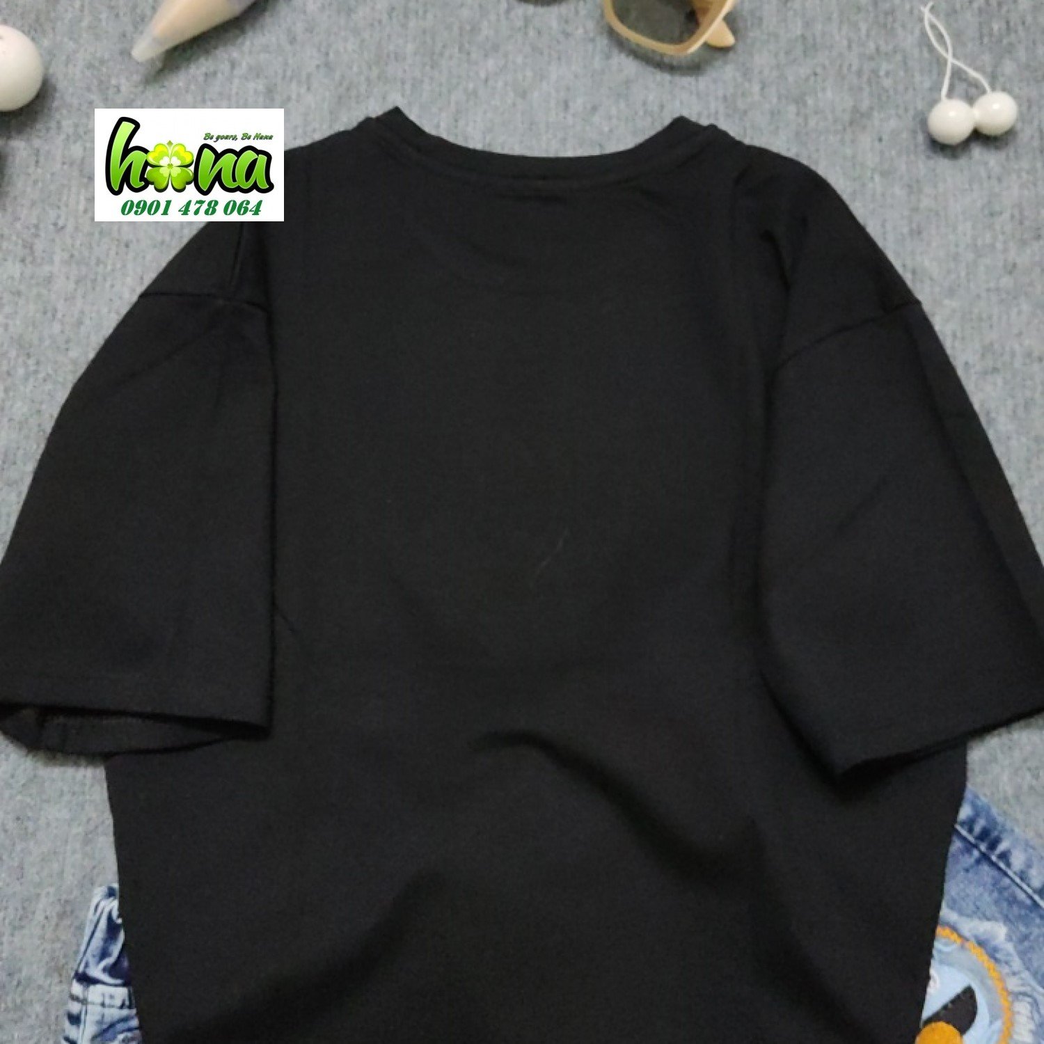 G1115 Áo Thun Đen Croptop Tay Ngắn In Hình 3 Con Vịt Cực Xinh Cho Bé Gái, Thun cotton mịn mát