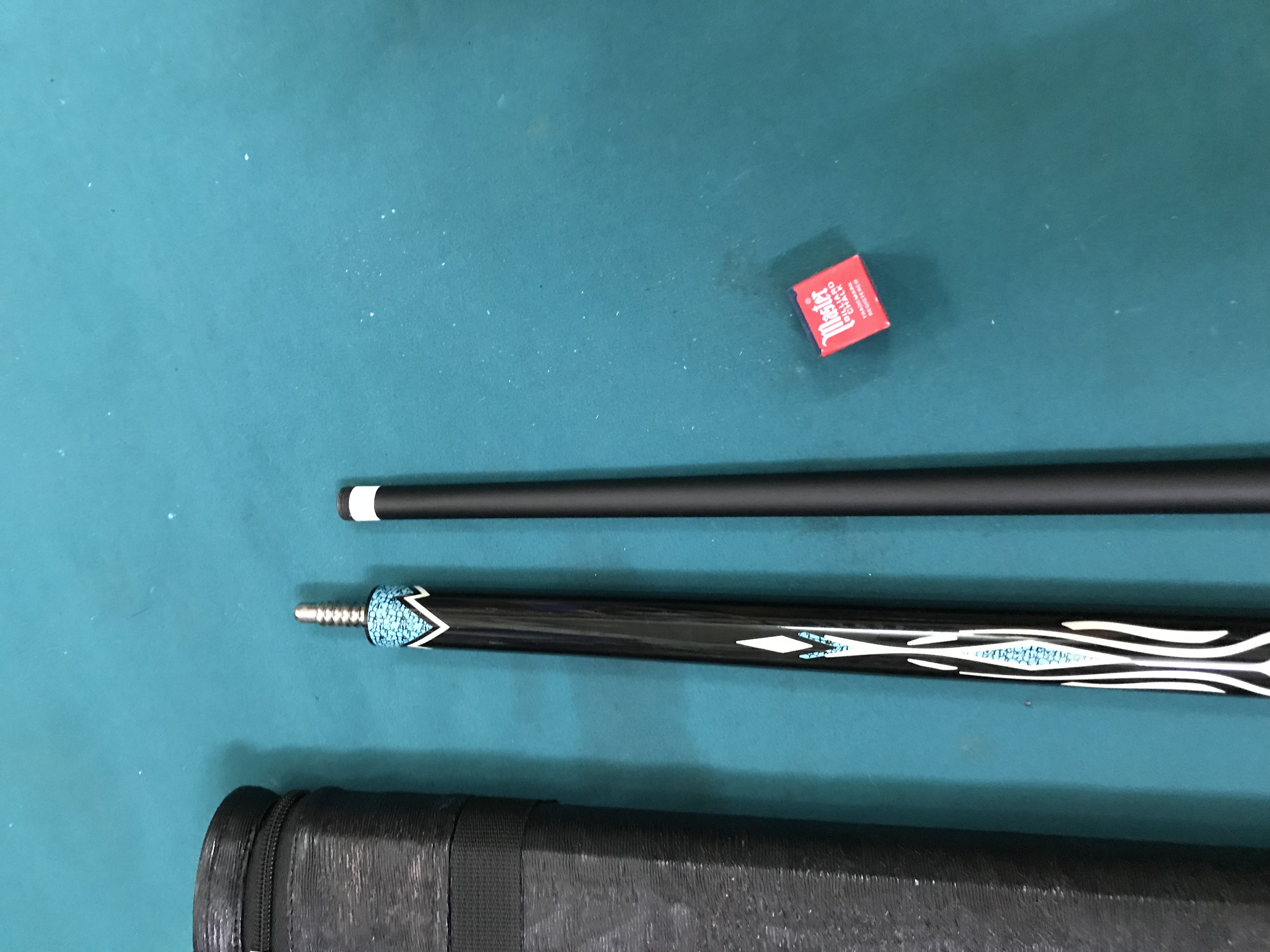 Cơ bida ba băng Đen ngọn sơn đen LG1