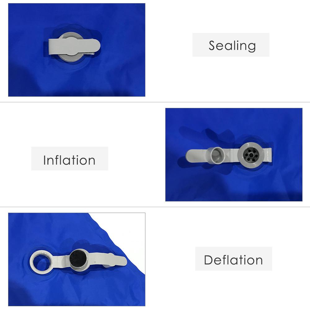 Tấm đệm bơm hơi ngủ ngoài trời, làm đầy bằng không khí nhanh chóng, có gối đệm ngủ