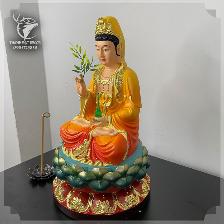 Tượng Quan Âm Bồ Tát , Phật Tổ Như Lai , Thích Ca Mâu Ni Phật , Chất Liệu Polyresin Size 30Cm , Tượng Thờ Cúng , Quà Tặng