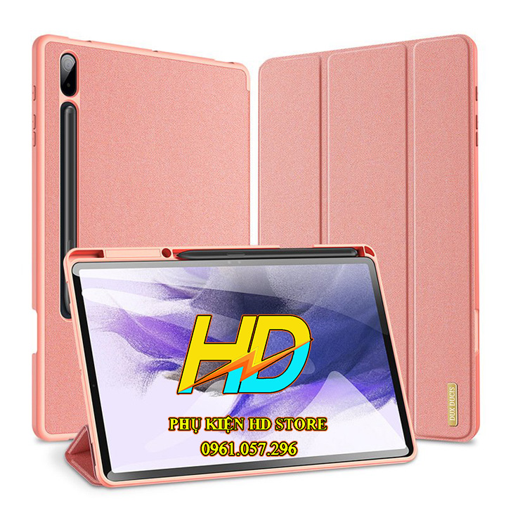 Bao Da Chống Sốc Dành Cho Samssung Galaxy Tab S7 T870/ T875 Chính Hãng Dux Ducis Domo Có Khay Đựng Bút Tiện Lợi - Hàng Chính Hãng