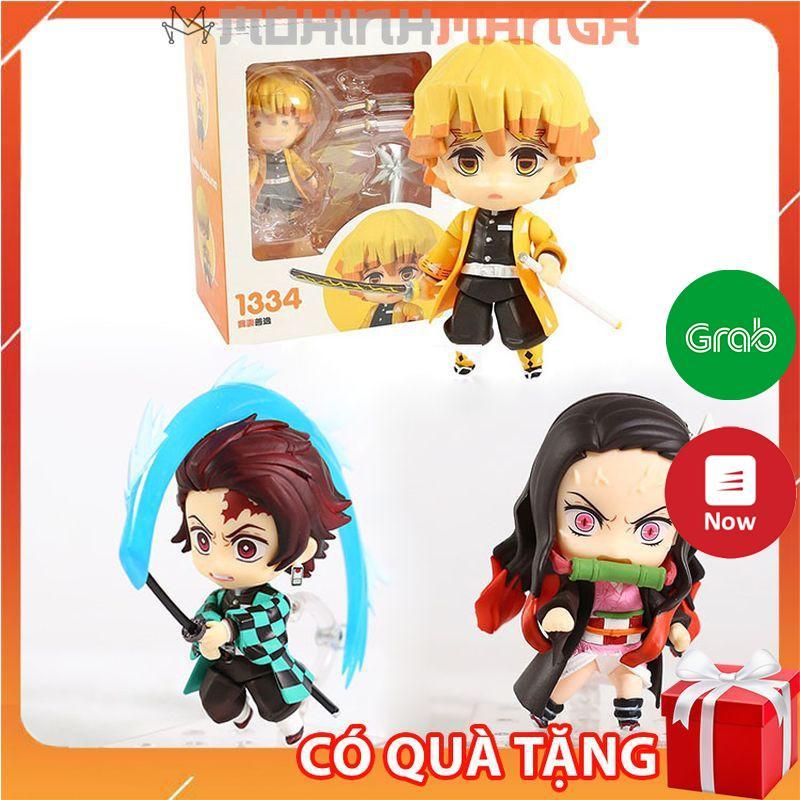 Mô hình nhân vật Nendoroid Tanjiro Kamado Tanjirou, Nezuko, Zenitsu figure Kimetsu No Yaiba Thanh gươm diệt quỷ cứu nhân chibi