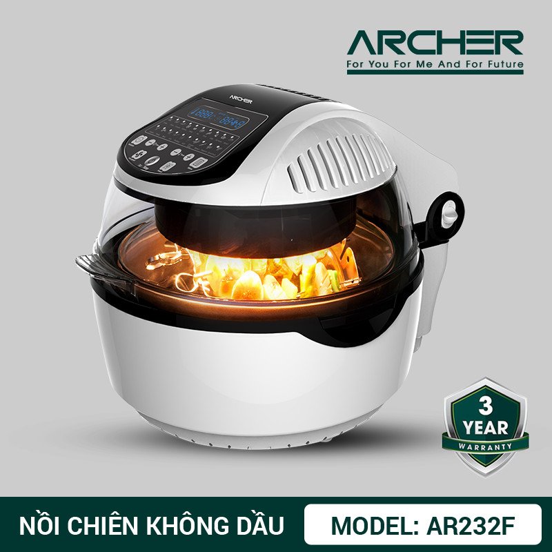 Nồi Chiên Không Dầu Archer AR232F - Hàng Chính Hãng