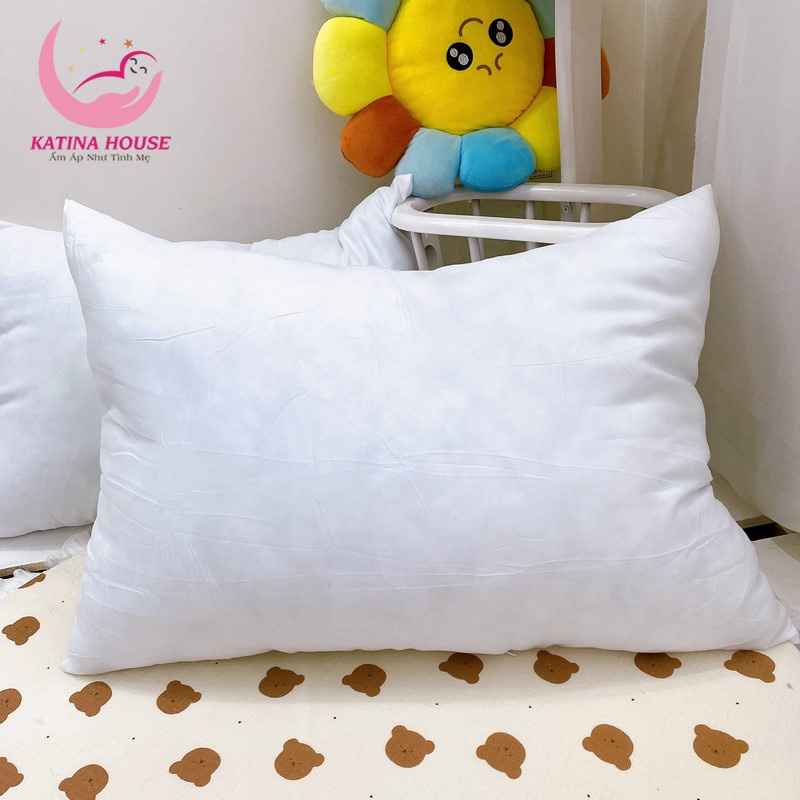 Ruột gối nằm 50x70cm, gòn lông vũ kháng khuẩn siêu êm, mềm mại