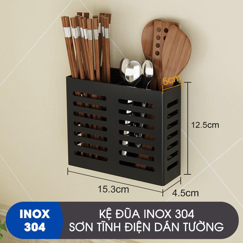 Ống Đựng Đũa Thìa Dán Tường Siêu Chắc Chắn, Không Cần Khoan Tường Đục lỗ