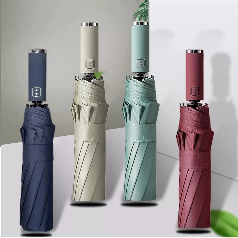 Ô dù tự động gấp mở 2 chiều cỡ lớn , chống tia uv chống nước cầm tay cao cấp 10 nan - JL