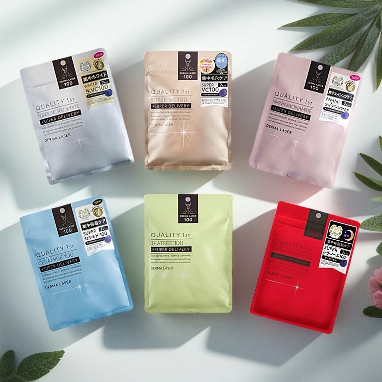 Mặt nạ dưỡng da chuyên sâu Quality 1st Derma Laser gói 7 miếng - Nội địa Nhật