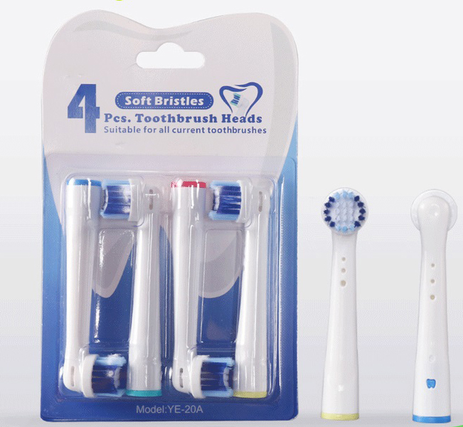 Bộ 4 Đầu Bàn Chải đánh răng điện cho mọi loại máy Braun Oral–B – Cho răng nhạy cảm, răng yếu, lợi đau, sợi mềm - Xuất xứ: Anh