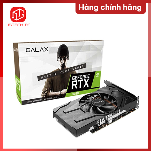 Card màn hình PG190 Black GF RTX3050 (1-Click OC) V2 8GB Galax - HÀNG CHÍNH HÃNG