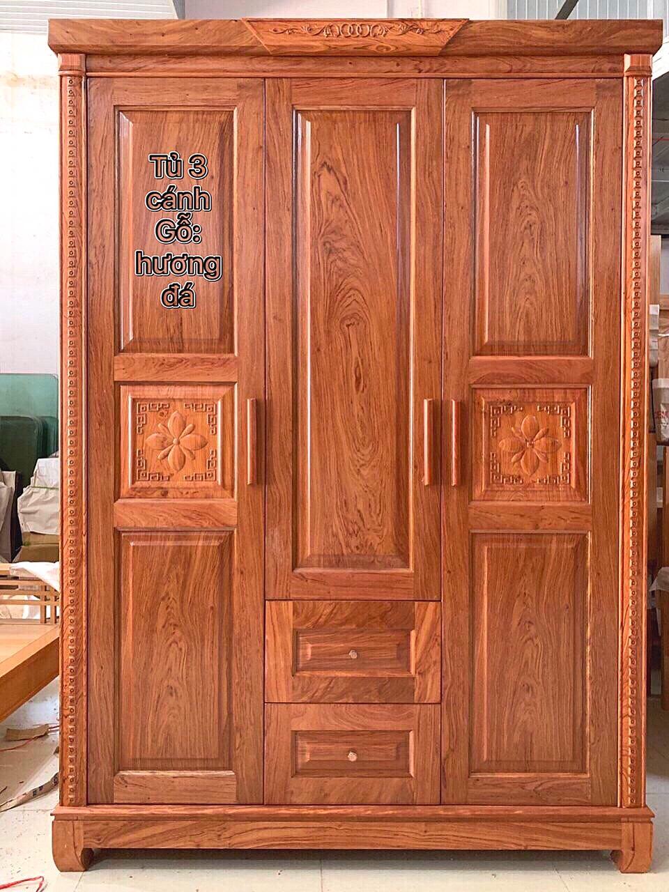 Tủ quần áo gỗ Hương Đá , Tủ đựng quần áo  gỗ