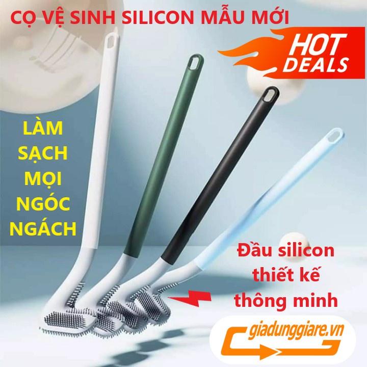 CHỔI CỌ TOILET thông minh SILICON cọ chà vệ sinh MẪU MỚI sạch mọi ngóc ngách bồn cầu, nhà tắm - KÈM MÓC DÁN