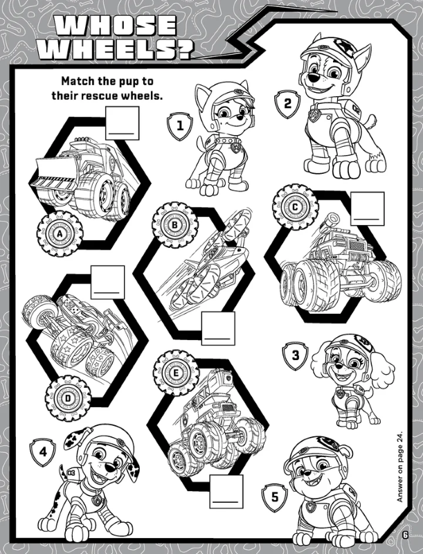Sách Paw Patrol - Activity Kit - Rescue Wheels