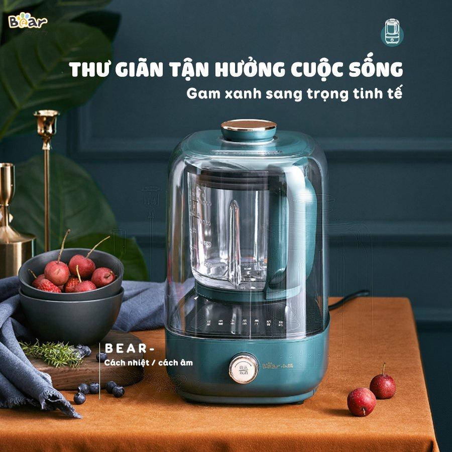 Máy Làm Sữa Hạt Bear PBJ-B06W1  Đa chức năng, cách âm không gây ồn, dùng cho 3-5 người - Hàng nhập khẩu