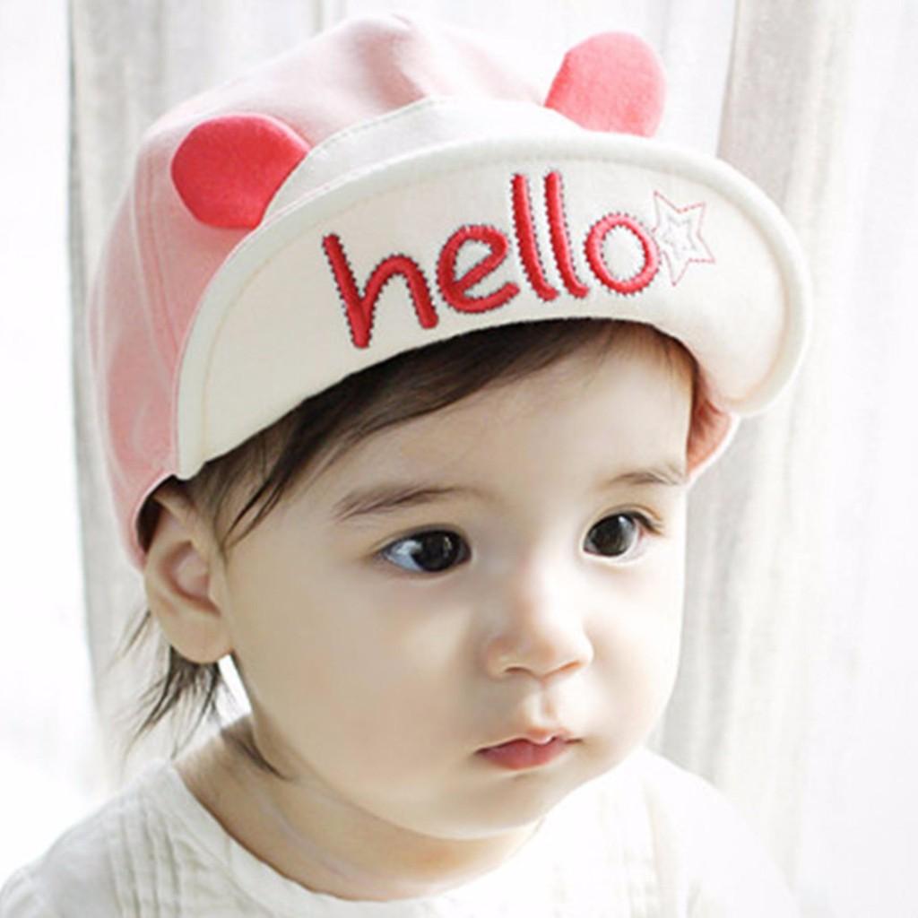 Mũ lưỡi trai hello bé trai- bé gái