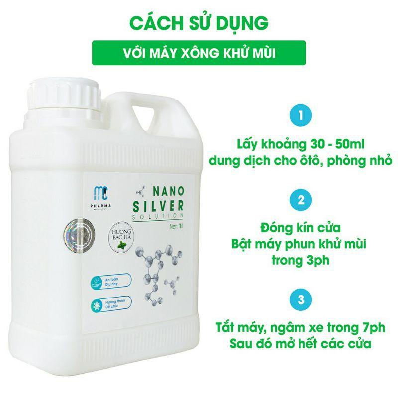 Dung dịch phun khói khử khuẩn Nano silver (can 1L