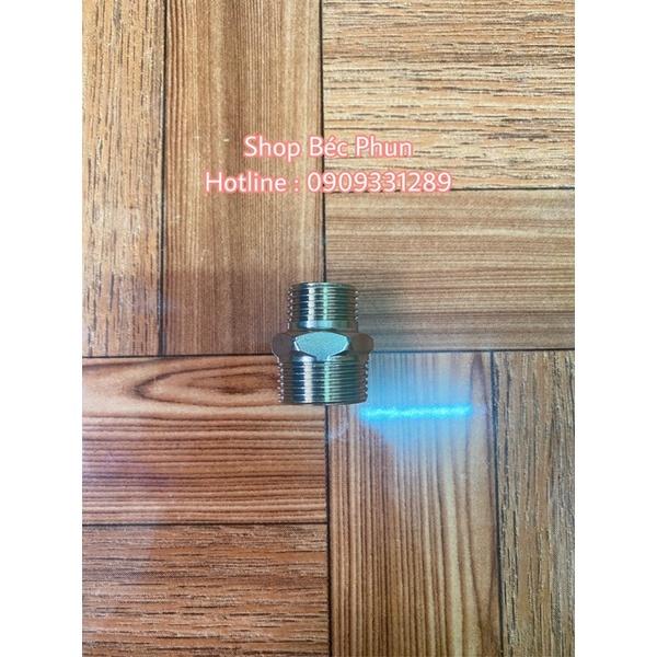 Kép , nối 2 đầu răng ngoài inox phi 21 27