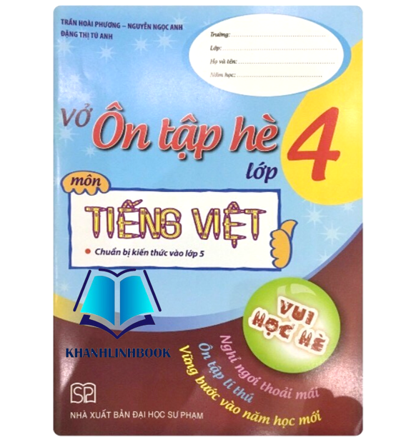 Sách - Vở ôn tập hè môn Tiếng Việt lớp 4
