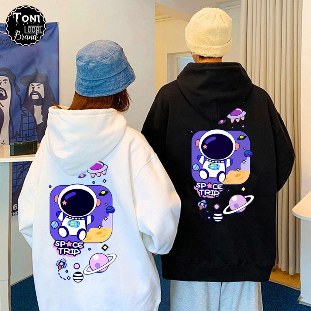 Áo Hoodie Local Brand Space Trip nỉ bông dày form rộng Unisex
