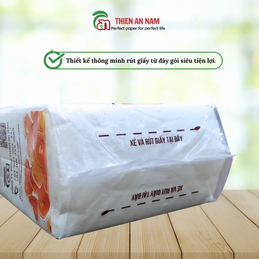 Thùng 6 Gói Khăn Giấy Rút Đa Năng Treo Tường Ponyo 500g