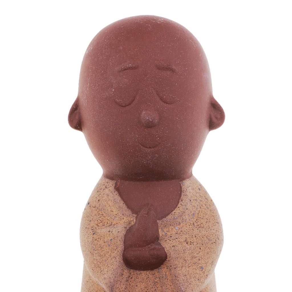 Ceramic Tea Pet Desktop Decoration Lovely Buddha Little Monk Sand Tea Pet