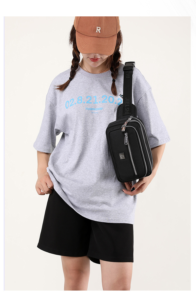 Túi đeo chéo vai nữ form ngang cầm tay vải dù chống nước nhiều màu thời trang ZT-006
