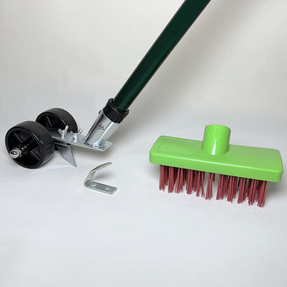 Máy cắt cỏ dại 3 trong 1 có bàn chải dọn cỏ tiện lợi với tay cầm dọc làm sạch sân bãi