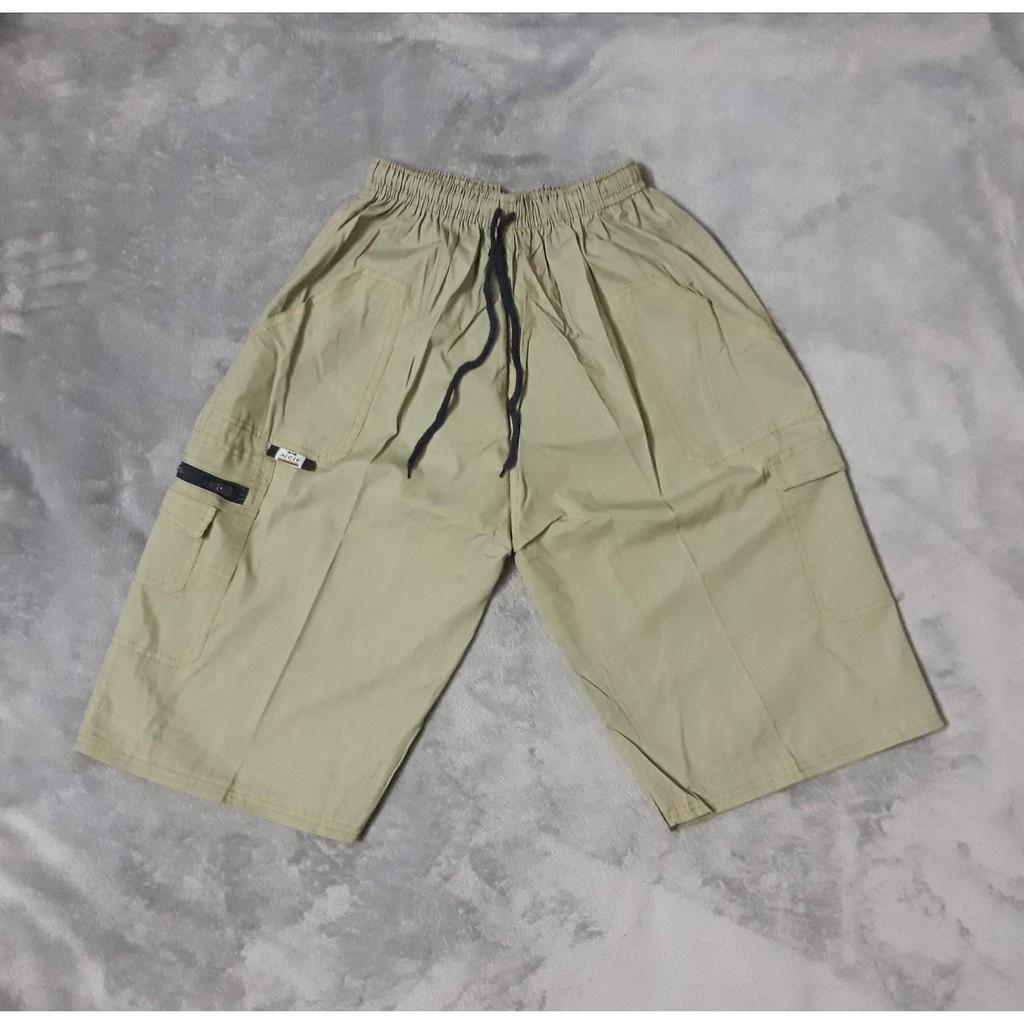 QUẦN SHORT KAKI LƯNG THUN TÚI HỘP FREE SIZE 60kg - 80kg