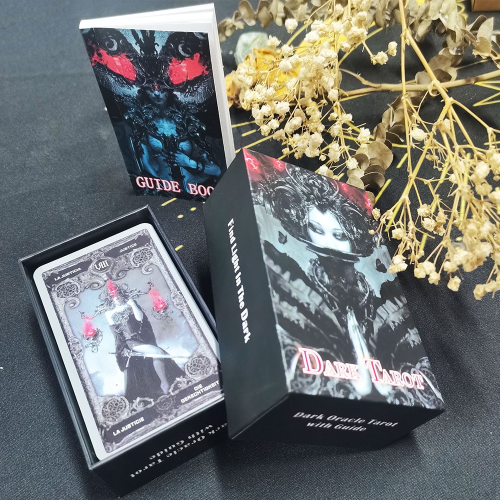 (Size Gốc) Bộ Bài Dark Tarot 78 Thẻ, Hộp Cứng