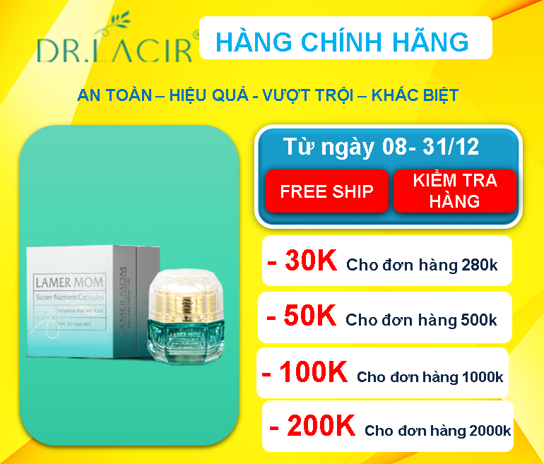 ] - Dưỡng Da, Trắng Da, Tăng Đàn Hồi, Chống Lão Hóa - Chính Hãng Hàn Quốc Dr. Lacir