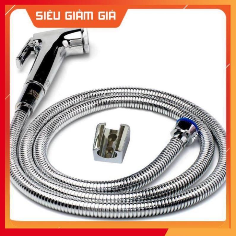 Vòi xịt vệ sinh cao cấp, kèm dây dẫn và đế cài 206804