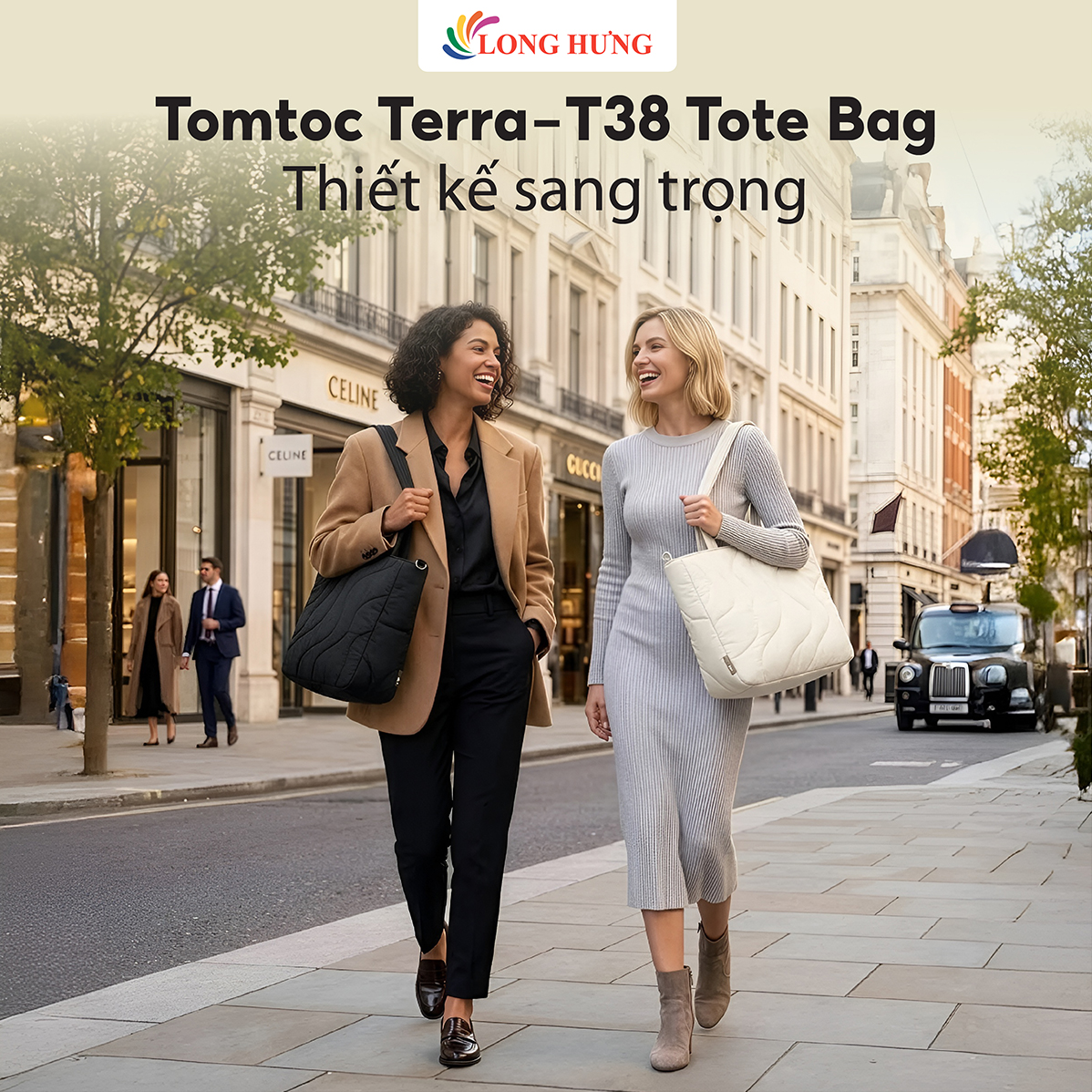 Túi xách chống sốc Tomtoc Terra-T38 Laptop Tote Bag 10L 13/14 inch Macbook T38S1 - Hàng chính hãng