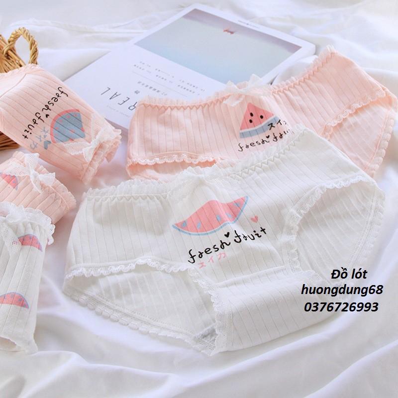 Quần Lót Nữ Cotton Kháng Khuẩn Hình Dưa Hấu Xuất Hàn ( QL : 297 ) Hàng Loại Đẹp.