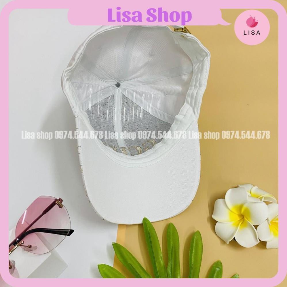 Mũ lưỡi trai, nón kết nam nữ thêu chữ thời trang phong cách cá tính Unisex Lisa, M31