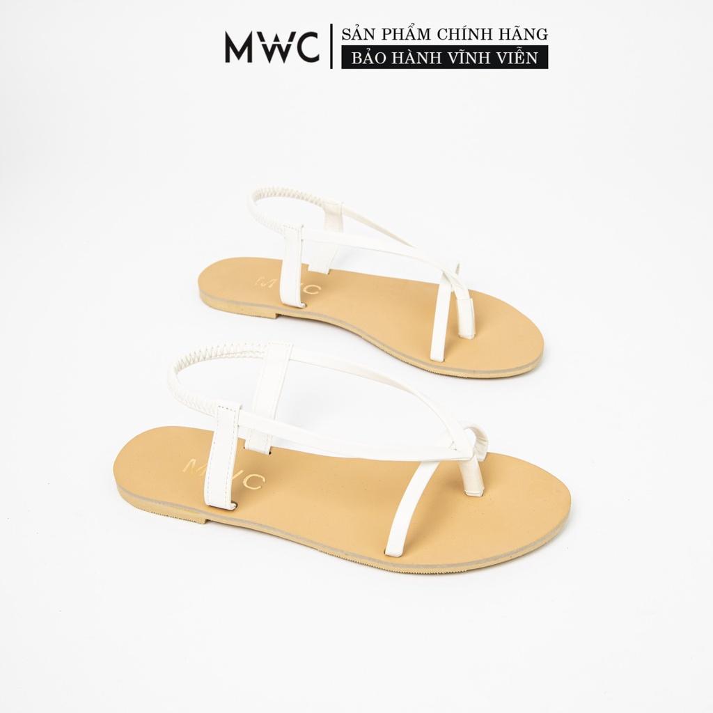 Giày Sandal Nữ thời trang MWC sandal quai kẹp cách điệu cá tính siêu HOT NUSD- 12007