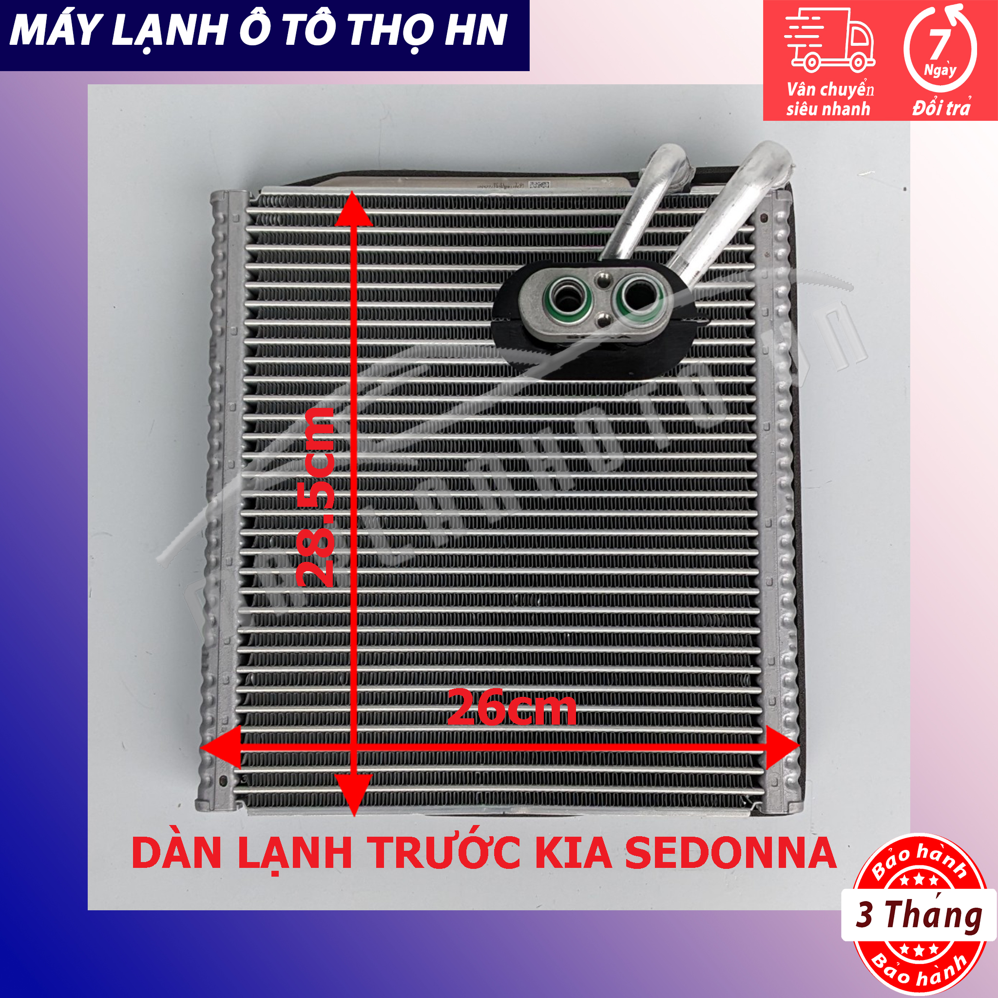 Dàn (giàn) lạnh Kia Sedona 2014 2015 2016 2017 2018 2019 2020 (giàn trước) hàng xịn Hàn Quốc 14 15 16 17 18 19 20