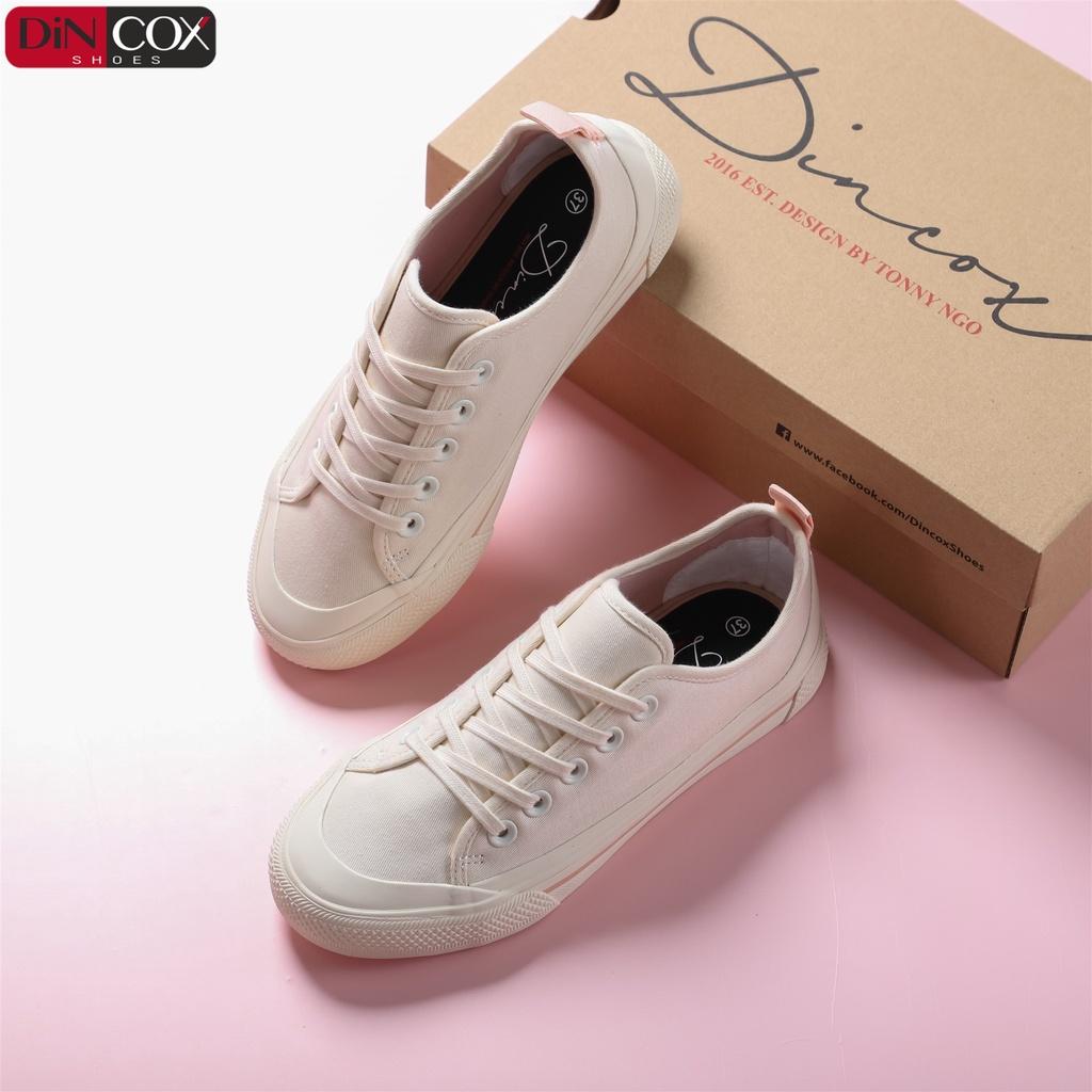 Giày Sneaker Vải Nữ DINCOX C20 Nữ Tính Sang Trọng Off/White